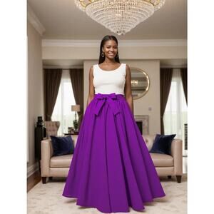 African Colorful Print Maxi Skirt One Size